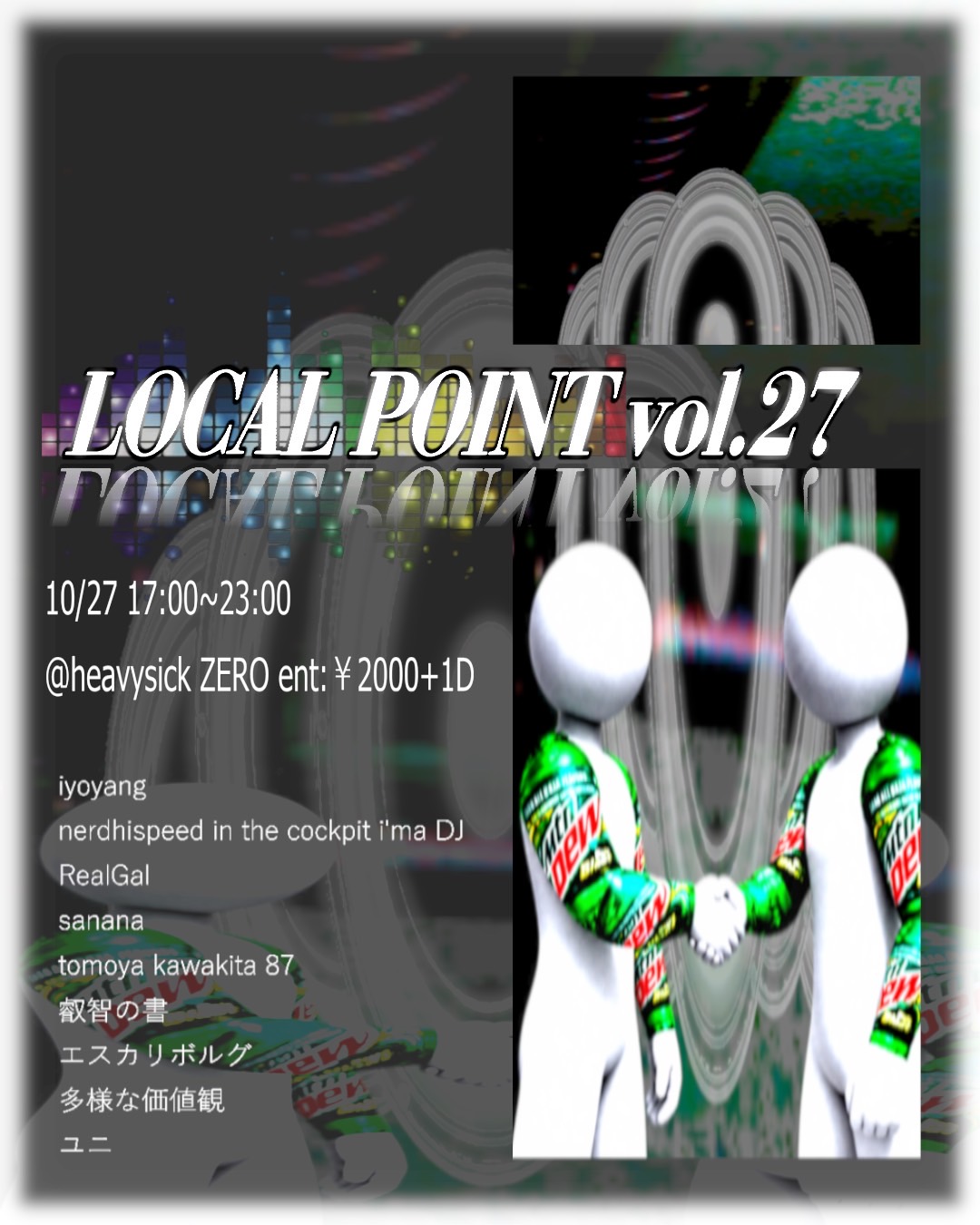Flyer for Local Point vol.27 at heavysick ZERO